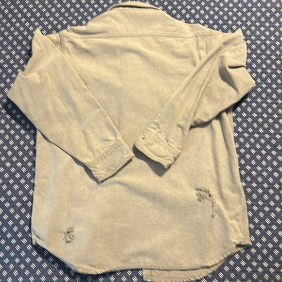 Carhartt Work Shirt, Well Worn look gray button down Sz M - Picture 6 of 10